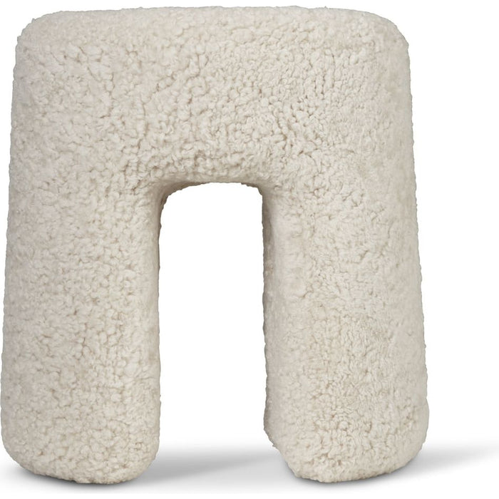 Photo of Sequoia Bean Pouf Sheepskin Moonlight