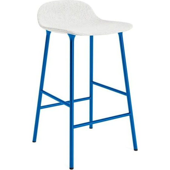 Photo of Form Bar Stool 65 Cm Full Upholstery Bright Blue Steel