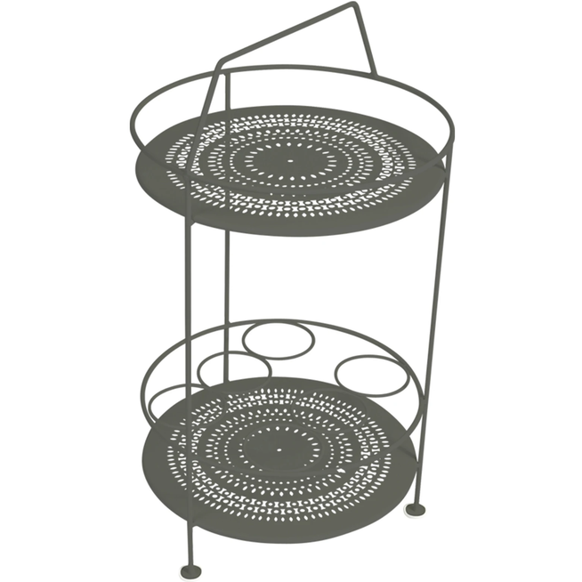 Photo of Montmartre Portable Bar, Rosemary - Small Tables & Side Tables Outdoor - Green - Metal