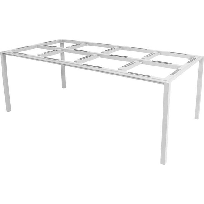 Photo of Pure 100x100 cm White/concrete Grey - Outdoor dining table - Foersom & Hiort-lorenzen Mdd - White - Natural material/metal