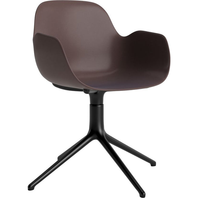 Photo of Form Armchair Swivel 4l Alu - Spisebordsstol - Black Aluminium / 3
