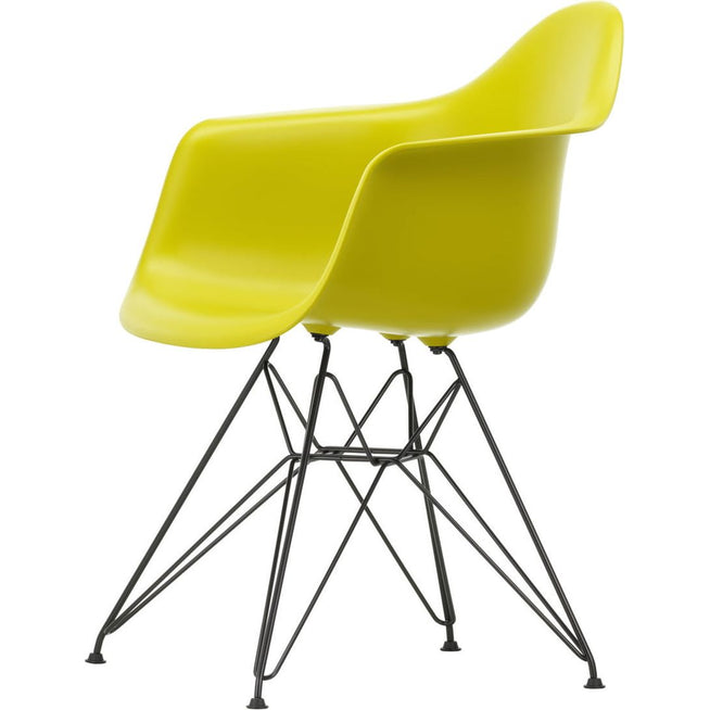 Photo of Eames Plastic Armchair Dar - 34 Mustard - Basic Dark Base - Matstolar - Charles & Ray Eames - Gul - Metall/plast