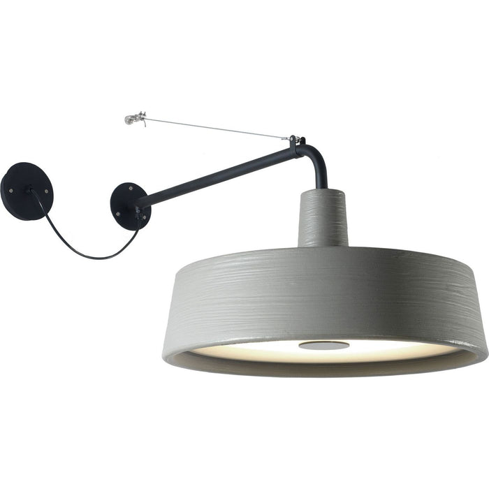 Photo of Soho 38 A Outdoor - Stone Grey - Wall Lamps Outdoor - Joan Gaspar - Grey