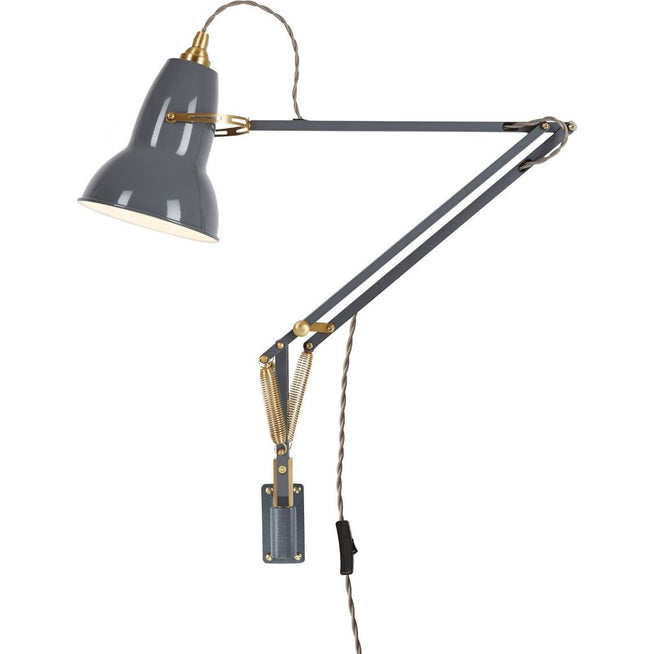 Photo of Original 1227 Brass Wall Mounted Lamp Elephant Grey - Vägglampor - George Carwardine - Grå