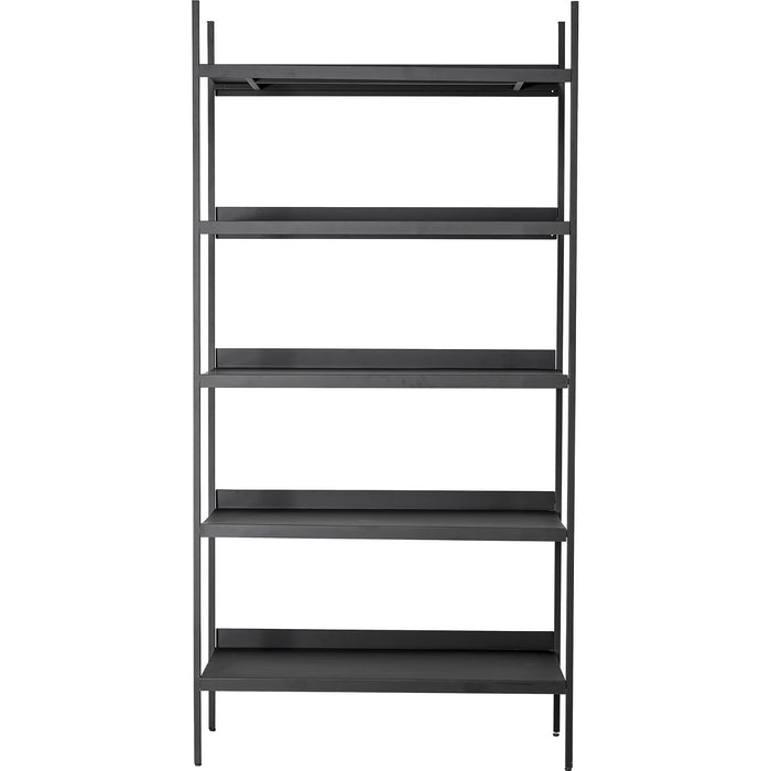 Photo of Party cabinet with shelves Metal - Black