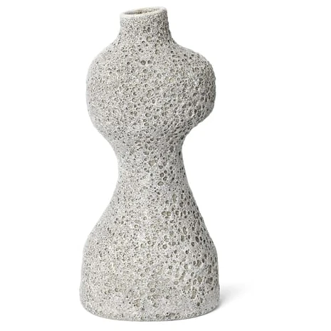 Photo of Yara Vase - Vase - Yara Vase - Medium - Grey Pumice - W14 X D11.5 X H30.5 Cm