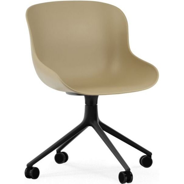 Photo of Hyg Chair Swivel 4w - Kontorstol - Sand - Sort Aluminium - H: 84 X L: 54 X D: 53,5 X Sh: 46 Cm