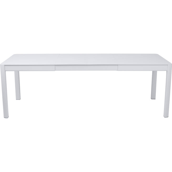 Photo of Ribambelle Table With 2 Extensions, Cotton White - Matbord Utomhus - Vit - Metall