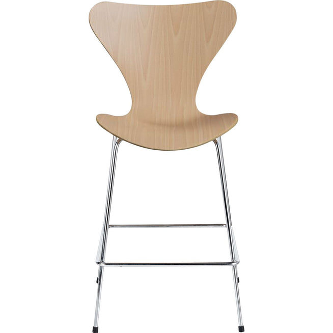 Photo of 3187 Sjuan, Beech veneer - Bar stools & Bar stools - Arne Jacobsen - Wood-coloured - Metal/wood