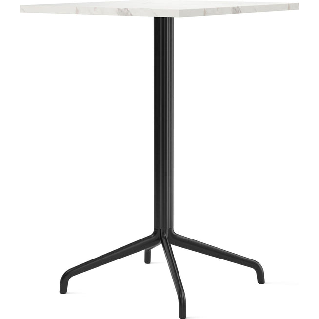 Photo of Harbour Column Counter Table 4-star - Black/off White - 70x60 Cm - Barbord - Norm Architects - Svart - Metall/sten