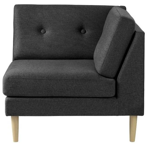Photo of L42 Firhøj Corner Sofa Module B: 90 cm - Dark Grey