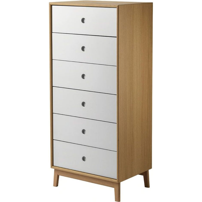 Photo of A87 Butler High Chest of Drawers - Oak /