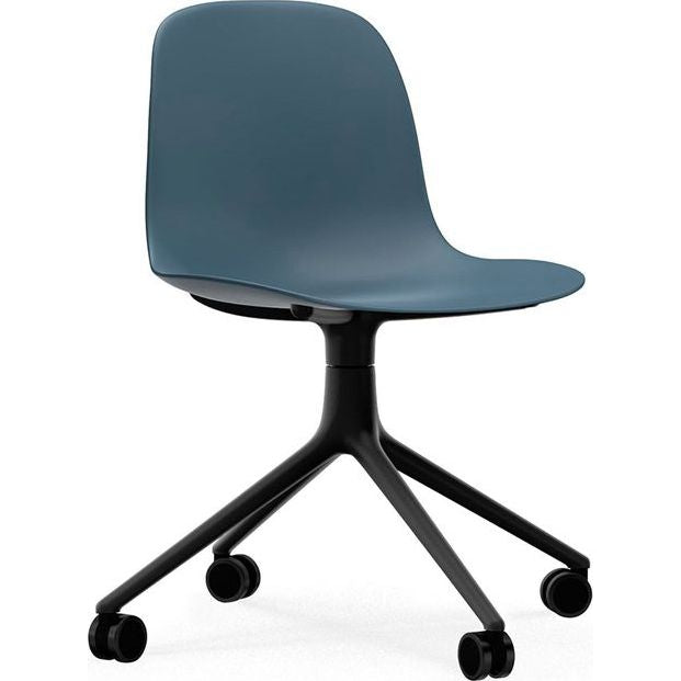 Photo of Form Chair Swivel 4W - Black Aluminium