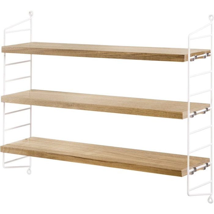 Photo of String Pocket, Oak/white - Wall shelves - Nils Strinning - Wood-coloured, white - Metal/wood