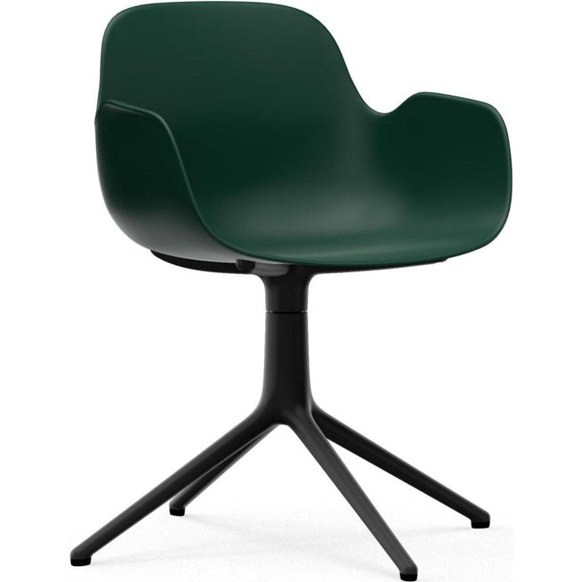 Photo of Form Armchair Swivel 4l Alu - Spisebordsstol - Black Aluminium / 1