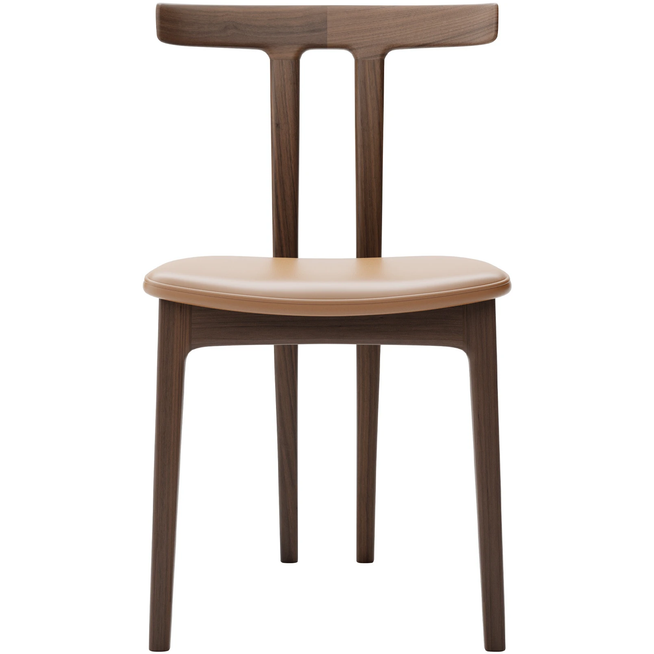 Photo of Carl Hansen - Ow58, T-chair, Oiled Walnut, Leather Cat. B Thor