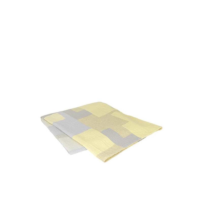 Photo of Patch Bedspread - Banana Yellow / Blue