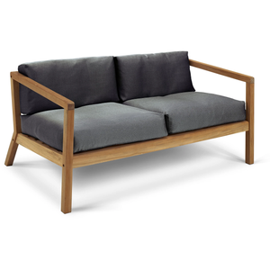 Photo of Virkelyst Sofa, Teak, Fossflakes Padding, Outdoor Textile /