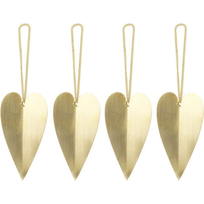 Photo of Brass Ornament - Set Of 4 - Juletræspynt