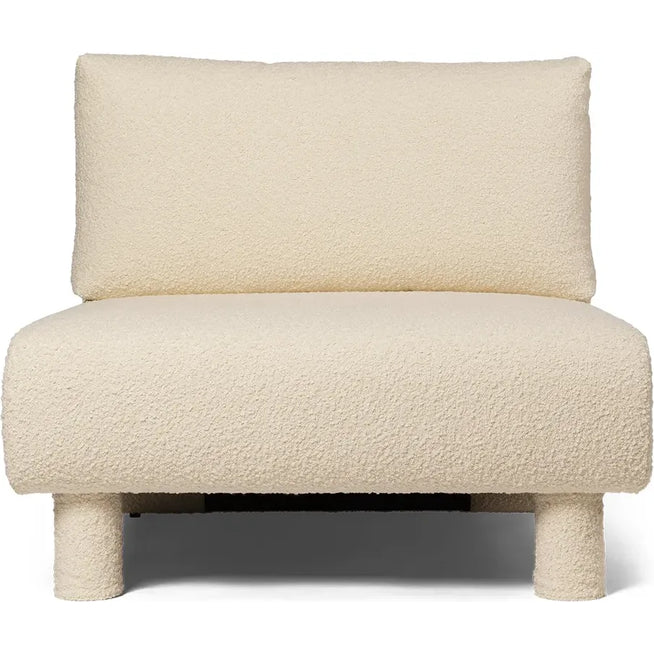 Photo of Dase Sofa - Modulsofa - Center - Nordic Bouclé - Off-white - W: 91 X H: 73 X D: 100 Cm