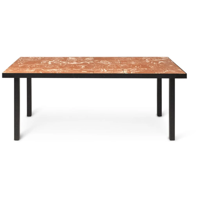 Photo of Flod Tiles Café Table - Sofabord - Large - Terracotta - B81,1 X H74 X D181,3 Cm