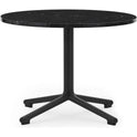 Lunar Coffee Table Ø60 - Coffee Table - Frame: Black Lacquered Aluminium/ Table Top: