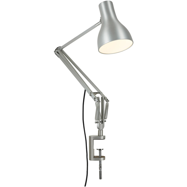 Photo of Type 75 Desk Lamp With Clamp Brushed Aluminium - Skrivbordslampor - Sir Kenneth Grange - Silver