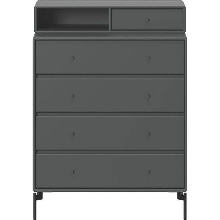Photo of Keep Chest Of Drawers - Anthracite / Black Legs - Byråer - Peter J. Lassen - Svart - Trä