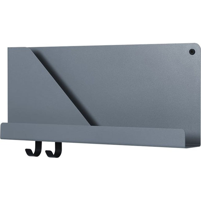 Photo of Folded Shelves Small, Blue Grey - Vägghyllor - Johan Van Hengel - Svart - Metall
