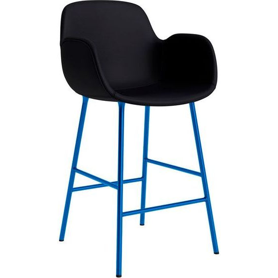 Photo of Form Bar Armchair 65 Cm Full Upholstery Bright Blue Steel