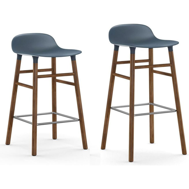 Photo of Form Bar Stool 75 Cm Walnut