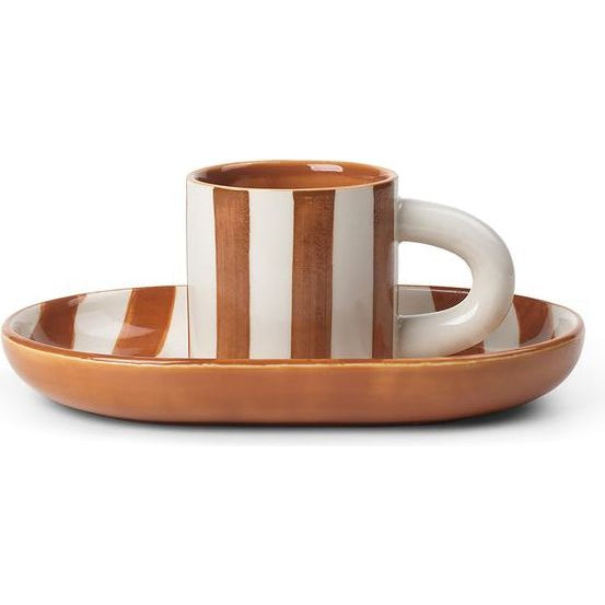 Photo of Milu Snack Set - Children's Cup - Terracotta - W: 19 x H: 7.5 x D: 13.3 cm