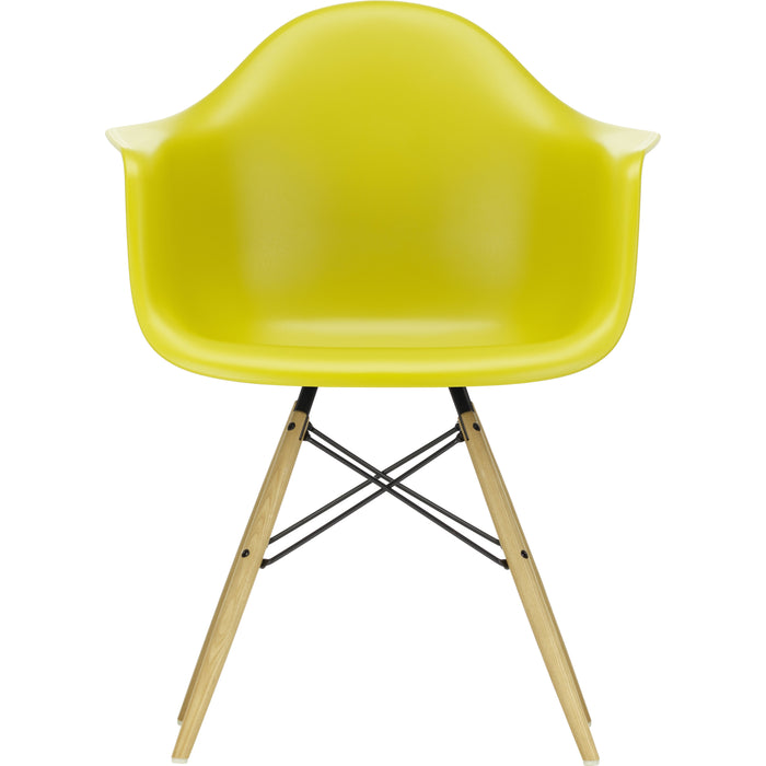 Eames Plastic Armchair Daw - 34 Mustard - Ash Honey Tone - Matstolar - Charles & Ray Eames - Gul - Metall/trä/plast