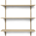 Thumbnail photo of Sector Shelf - Hylde - Eg/messing - T/w - W: 87 X D: 26,1 X H: 102 Cm
