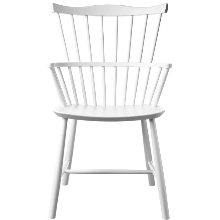 J52b Chair Beech White Painted