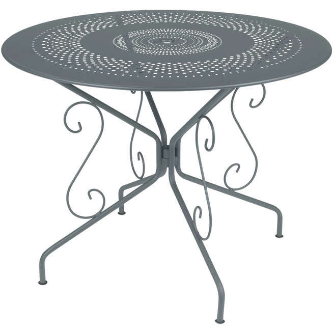 Photo of Montmartre Table Ø 96 Cm, Storm Grey - Matbord Utomhus - Grå - Metall