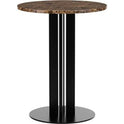 Scala Café Table H75 - Marble - Cafebord - Sort - H: 75 X Ø: