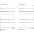Thumbnail photo of String Wall Rack 50 x 30 cm - Galvanized 2-pack - Outdoor Storage - Nils Strinning