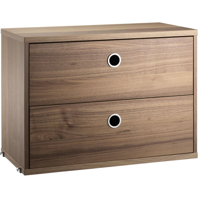 Photo of String drawer unit 58x30 - Walnut - Shelving - Wood-coloured - Wood