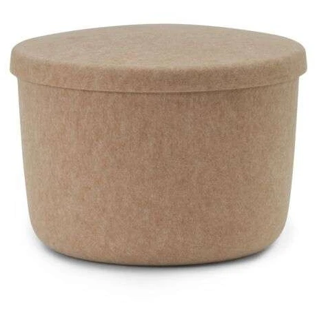 Hide Storage Pouf Small