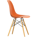 Eames Plastic Chair Dsw - 43 Rusty Orange - Golden Maple - Matstolar - Charles & Ray Eames - Orange - Metall/trä/plast