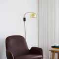 Thumbnail photo of Grant Wall Lamp Black, Large- Steel, Granite