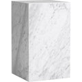 Thumbnail photo of Plinth Tall White Marble - Side Table - Stone