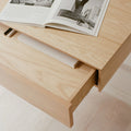 Thumbnail photo of Tana Wall Mounted Desk - Shelf - Black Stained Oak - H57,8 X W84,8 X D47,3 Cm