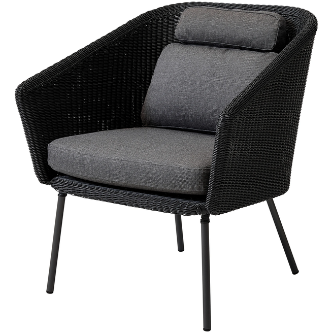 Photo of Mega Chair - Outdoor dining chairs - Bykato - Grey - Synthetic/foam