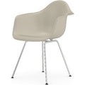 Eames Plastic Armchair Dax - 11 Pebble - Chrome Base - Matstolar - Charles & Ray Eames - Vit - Metall/plast
