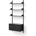 Wall Shelf 1900 Cabinet Tall w. Doors