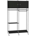 Thumbnail photo of String Floor Headboard 200, Black, 2-pack - Shelving - Nils Strinning - Black - Metal