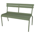 Thumbnail photo of Luxembourg Bench With Backrest Cactus 82 - Garden Benches - Green - Metal