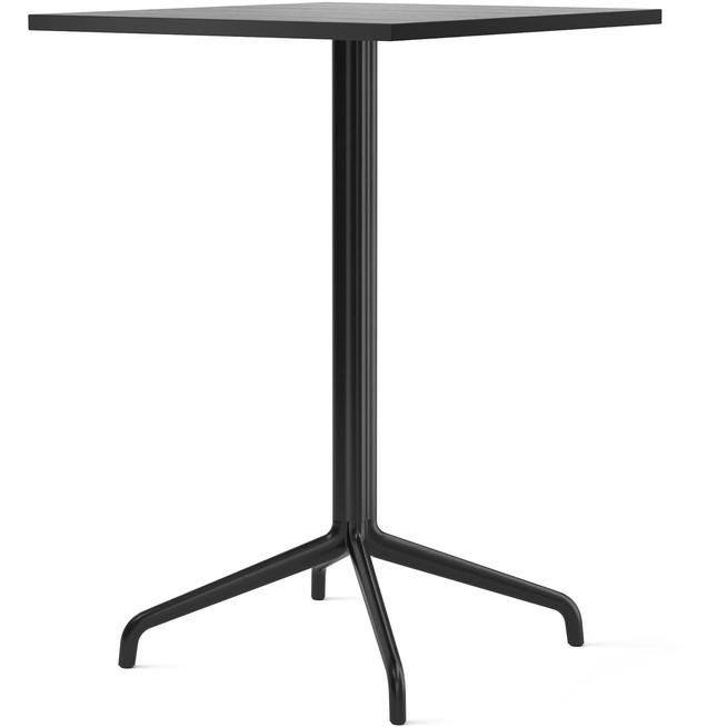 Photo of Harbour Column Counter Table 4-star - Black/black Oak - 70x60 Cm - Barbord - Norm Architects - Svart - Metall/trä
